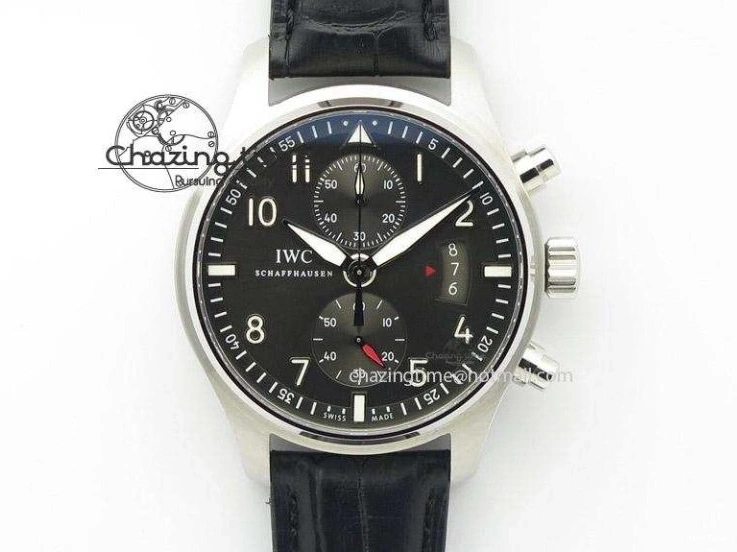 MIROTIME 0111 Reliable Portuguese Chrono IW3716 Z+F 1:1 Best Edition Red Dial on Red Rubber Strap A 7015